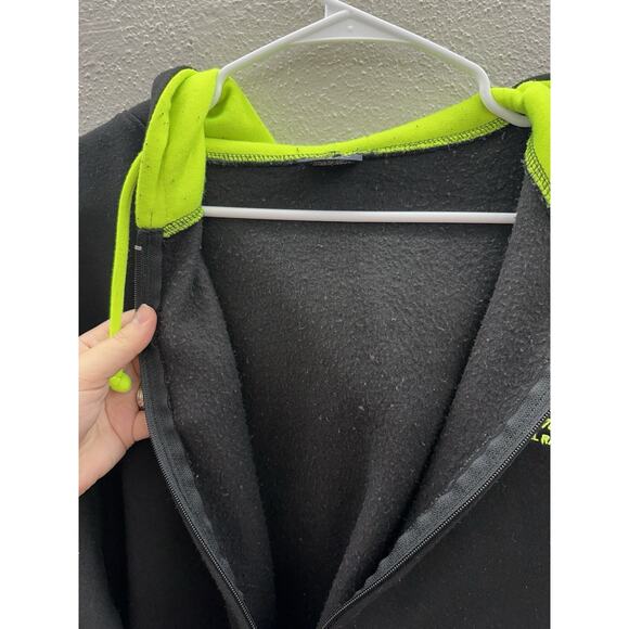 Tipsy Jacket Large Black Zip Up Hooded Hollywood Casino Penn National Fleece - Picture 6 of 12